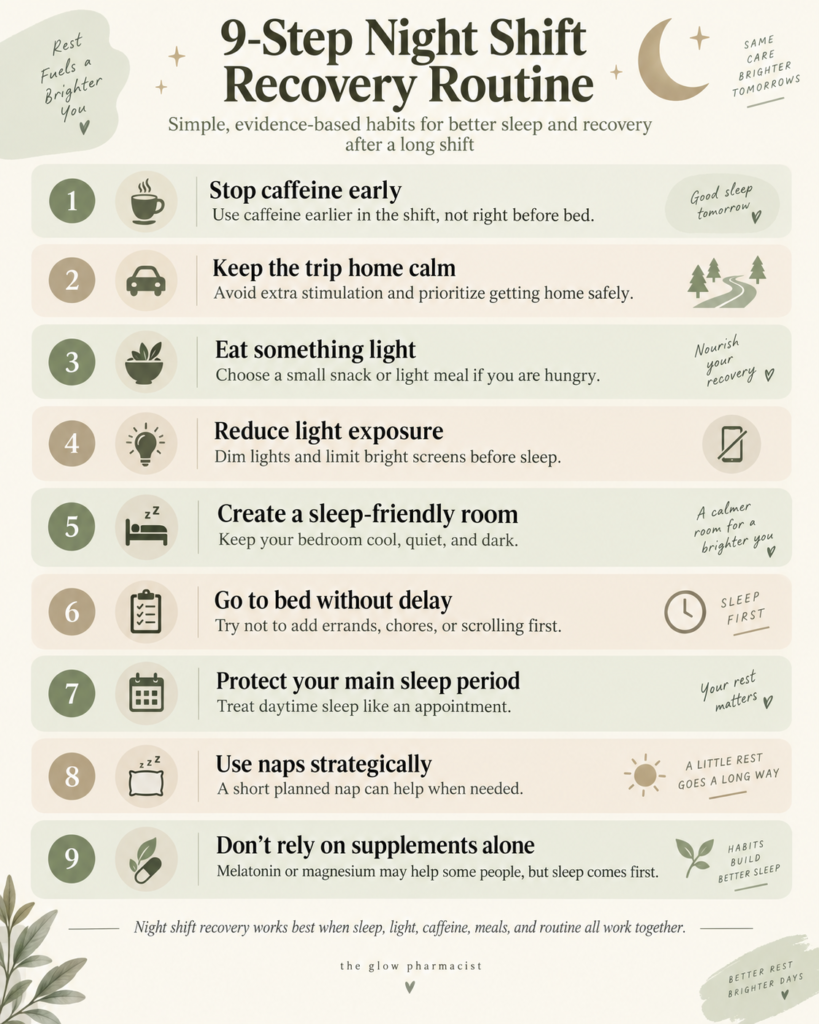 9-step night shift recovery routine for better sleep and recovery
